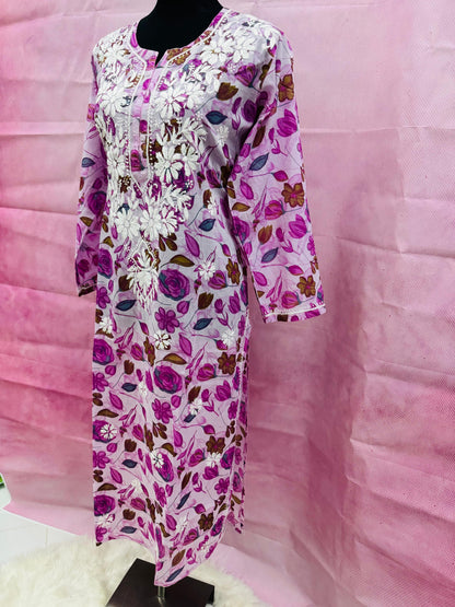 Floral Printed Long Kurti