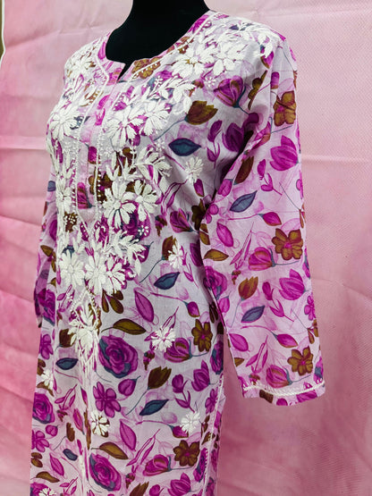 Floral Printed Long Kurti