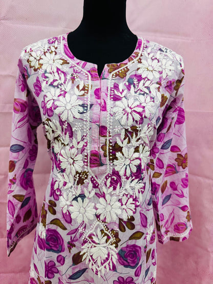 Floral Printed Long Kurti