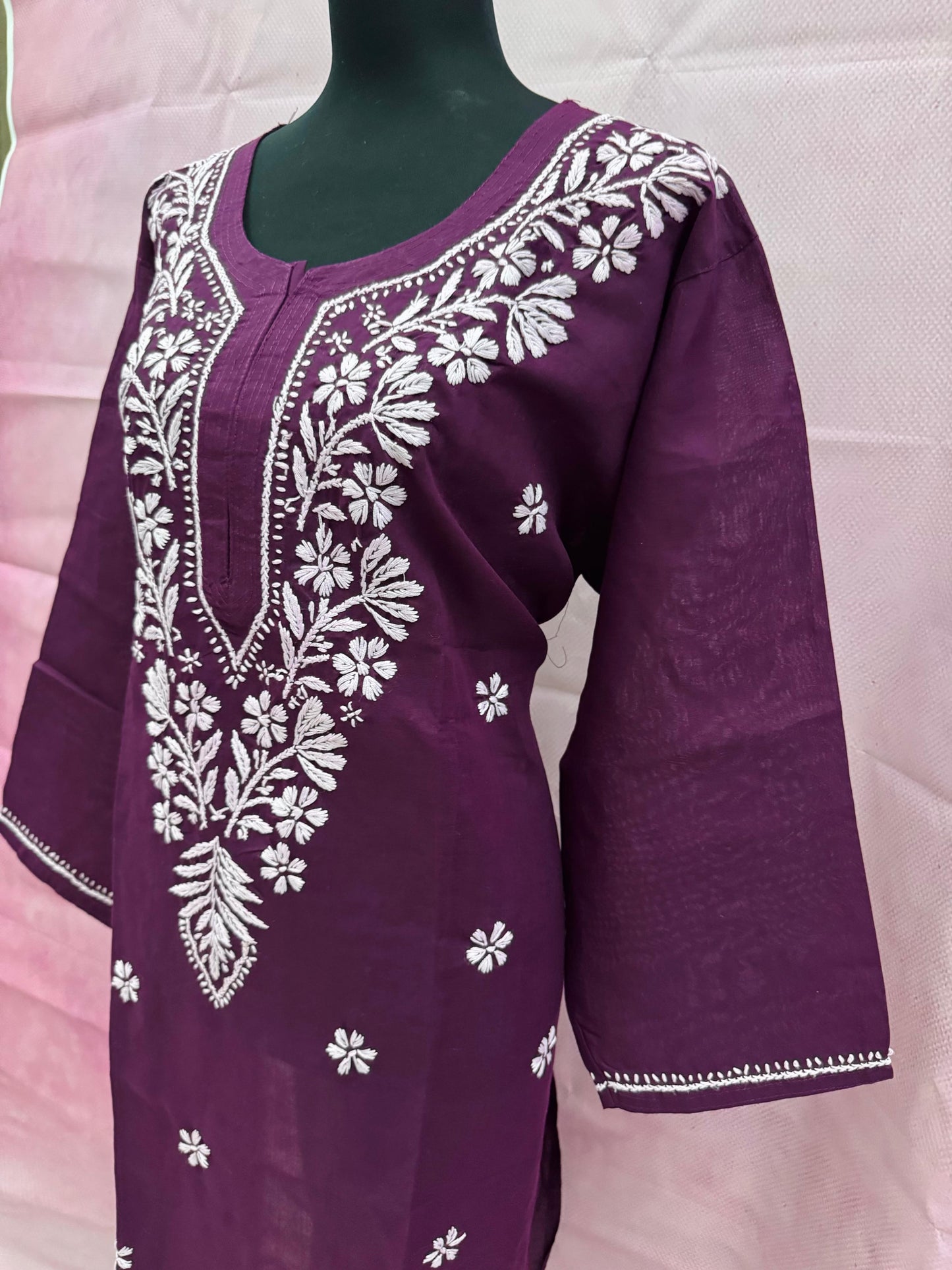 Plus-Size Soft Mulmul Long Kurti