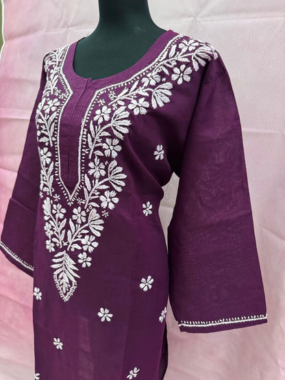 Plus-Size Soft Mulmul Long Kurti