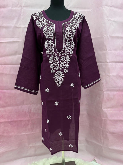 Plus-Size Soft Mulmul Long Kurti