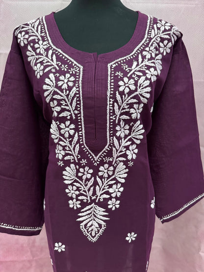Plus-Size Soft Mulmul Long Kurti