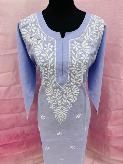 Plus-Size Soft Mulmul Long Kurti