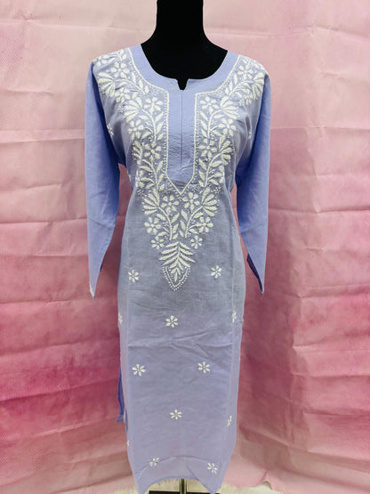 Plus-Size Soft Mulmul Long Kurti