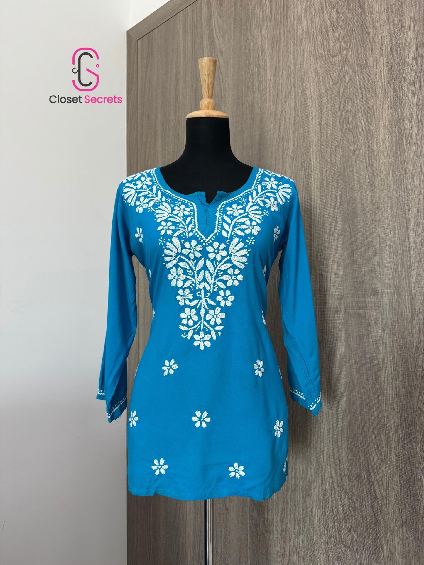 Handmade Mulmul Cotton Chikankari Kurti