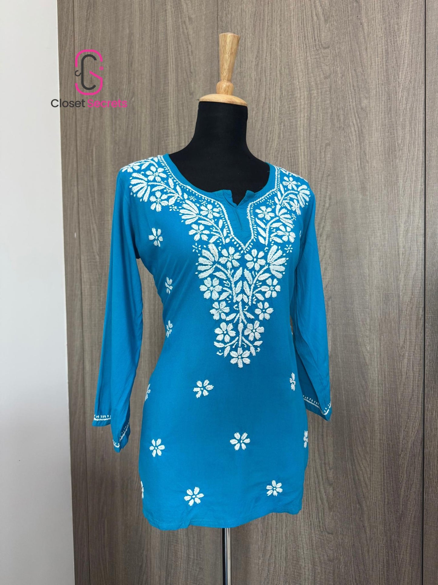 Handmade Mulmul Cotton Chikankari Kurti