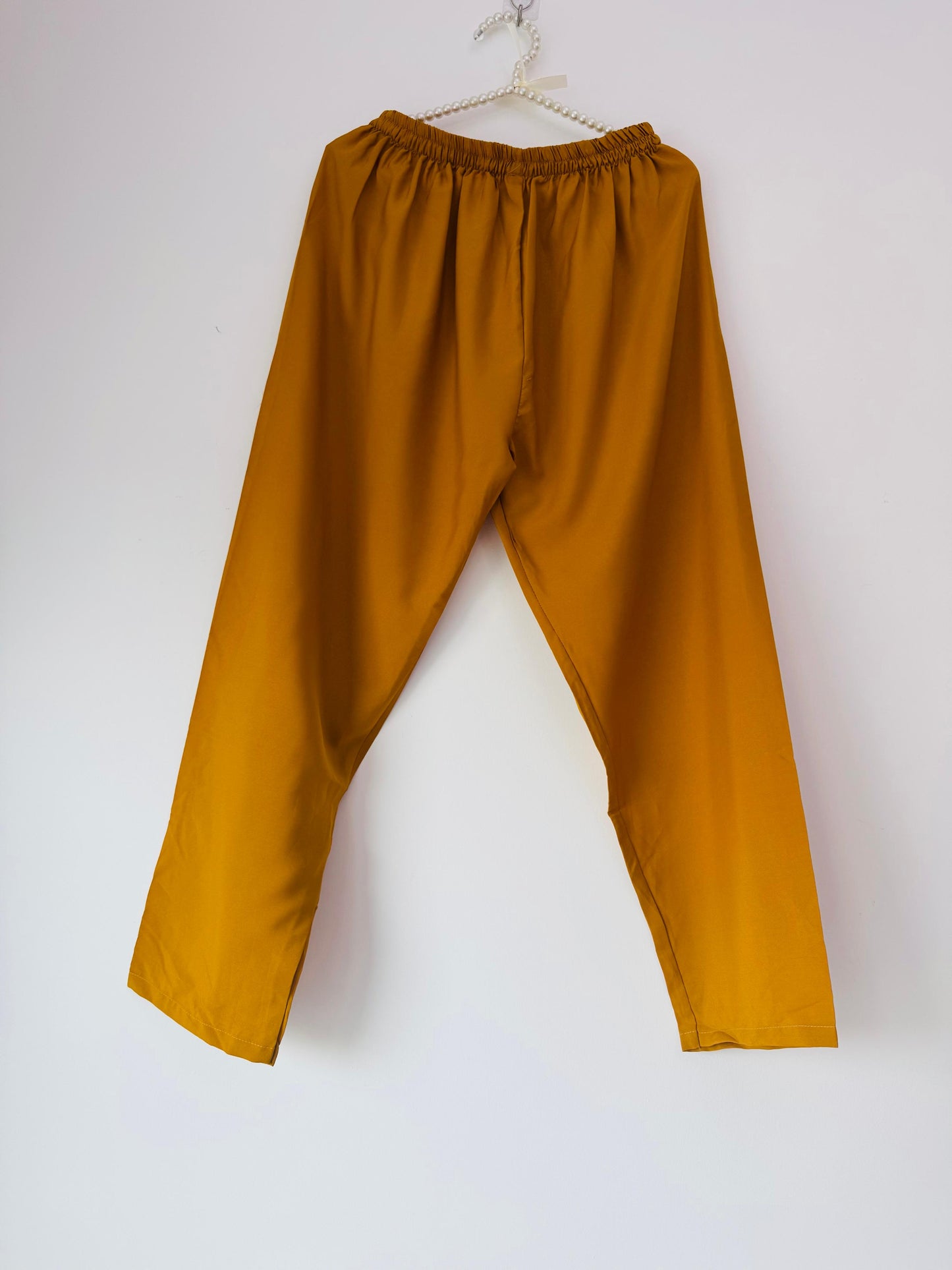 Mustard Yellow Georgette Ruffle Dress with Embroidered Dupatta – Ready to Wear