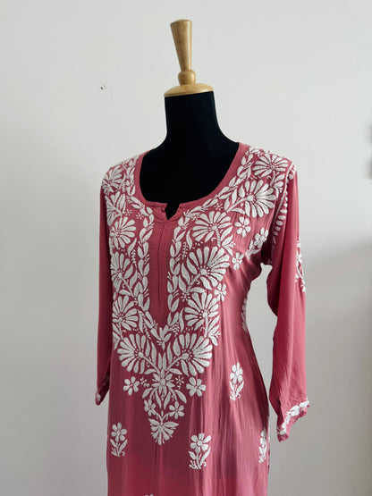 Handmade Chikankari Mulmul Cotton 2pc Suit & Plazzo