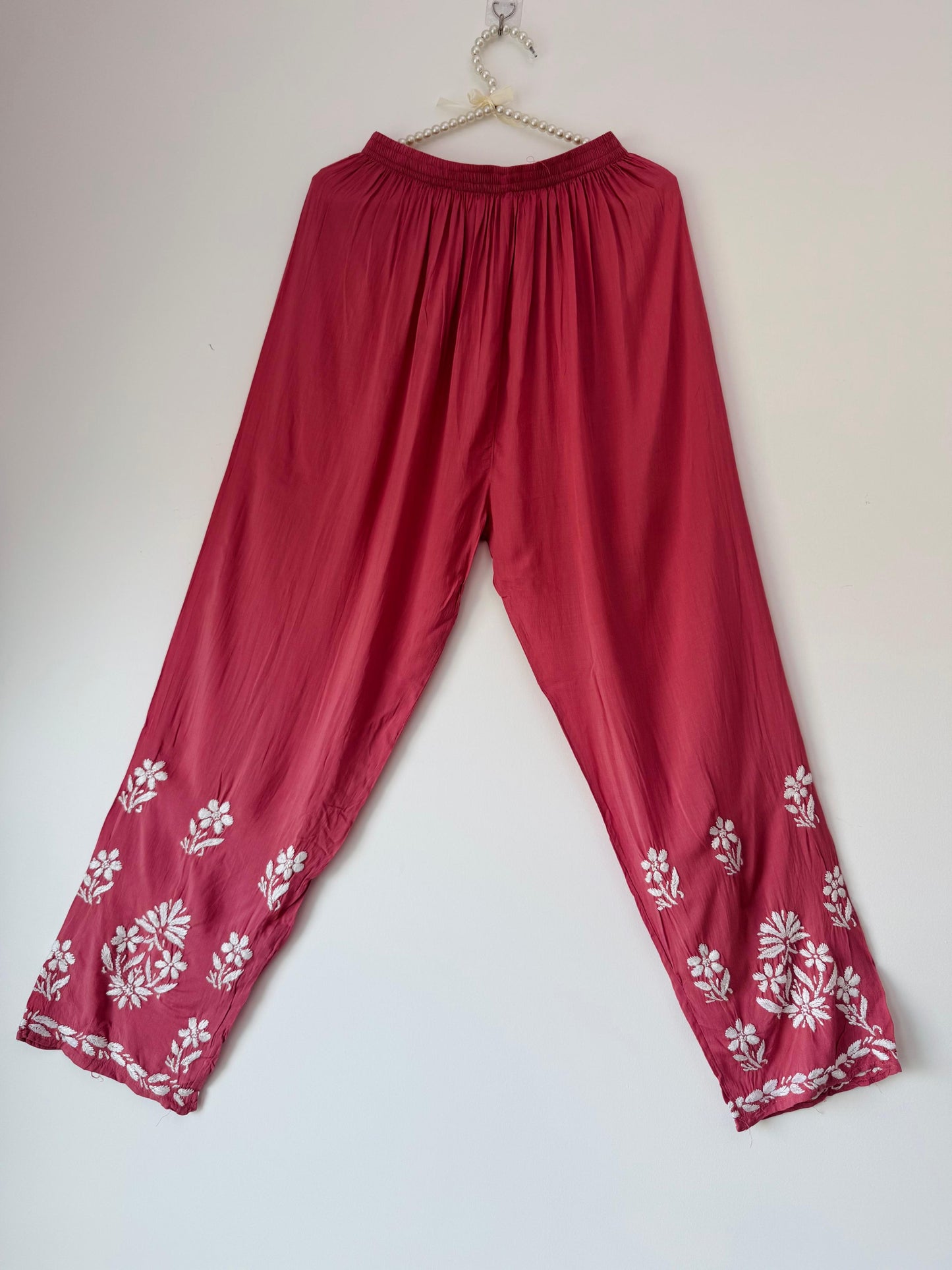 Handmade Chikankari Mulmul Cotton 2pc Suit & Plazzo