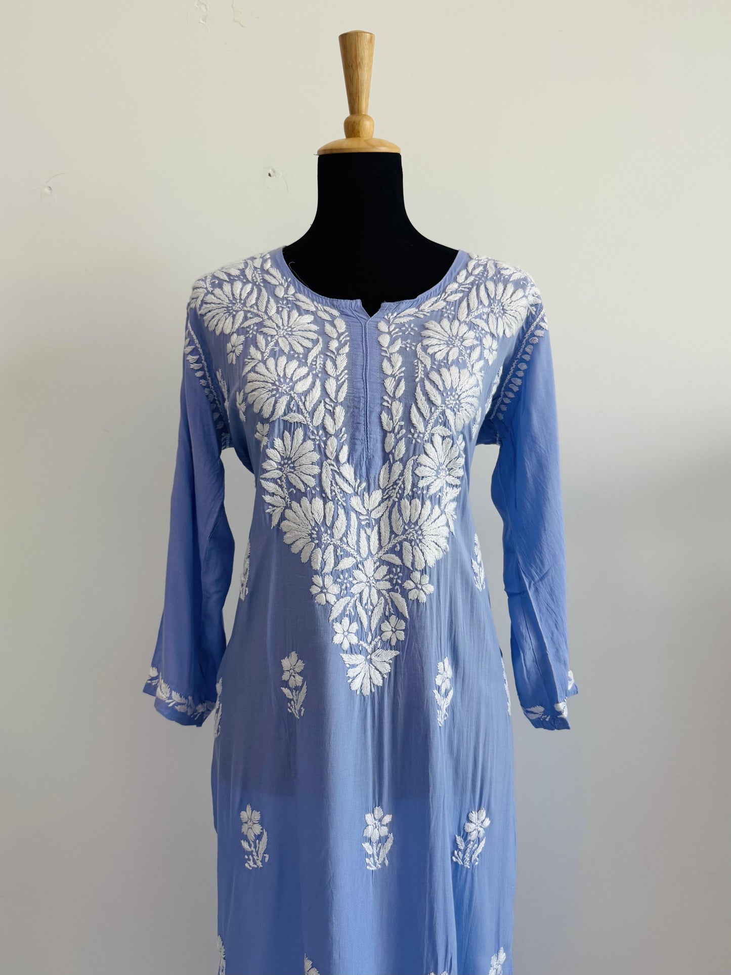 Handmade Chikankari Mulmul Cotton 2pc Suit & Plazzo